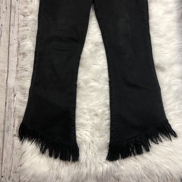 Frame Le Crop Mini Boot Shredded Fox Park Jeans - Picture 9 of 16